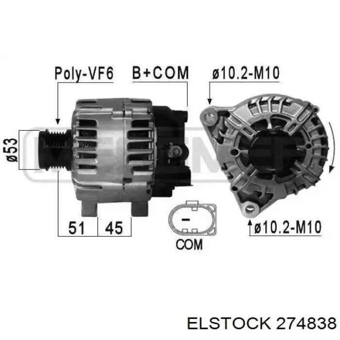 4714 Cevam Alternador de coche