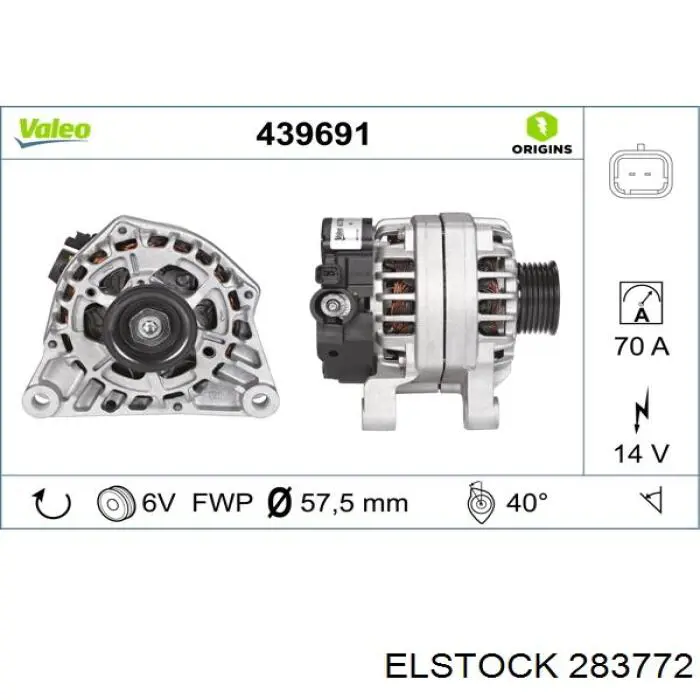 28-3772 Elstock alternador