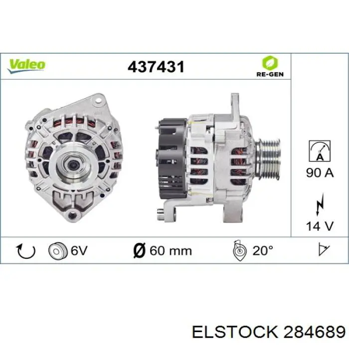 28-4689 Elstock alternador