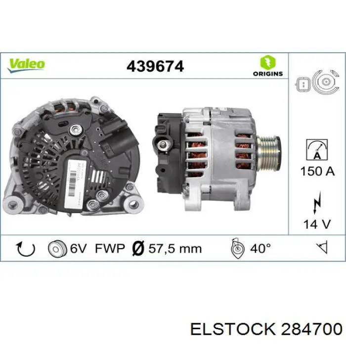 28-4700 Elstock alternador