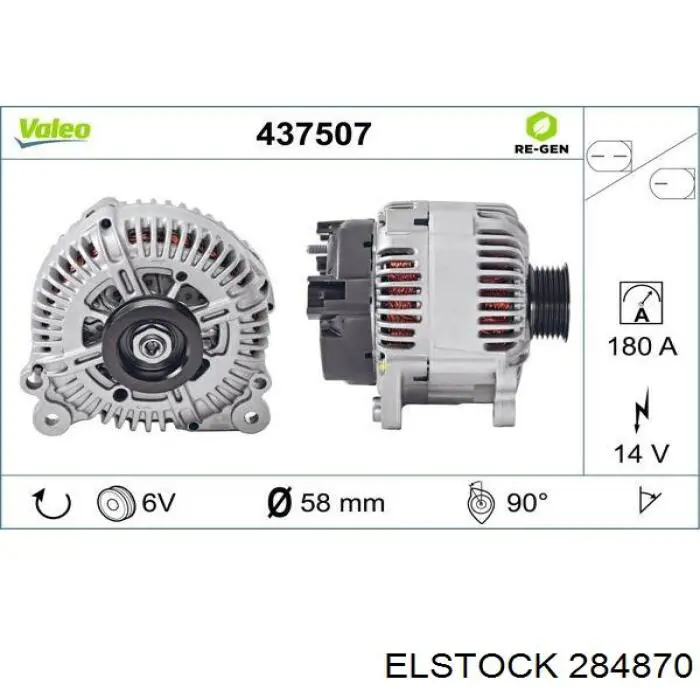 28-4870 Elstock alternador