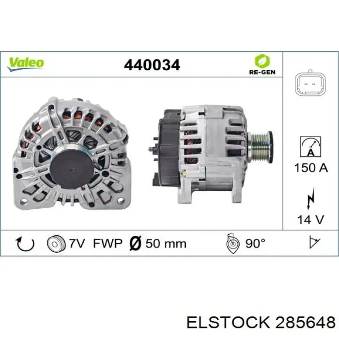 28-5648 Elstock alternador