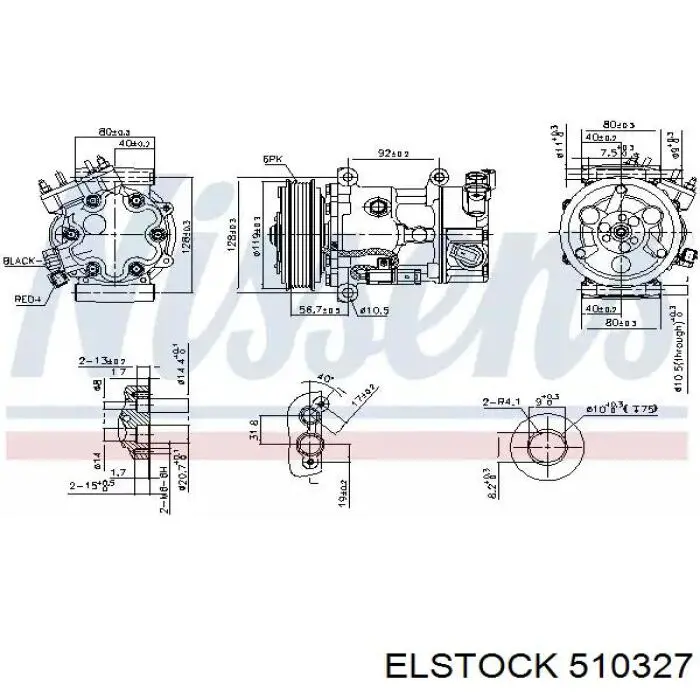 Compresor de aire acondicionado Peugeot 407 6E