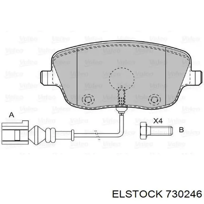 73-0246 Elstock válvula, agr