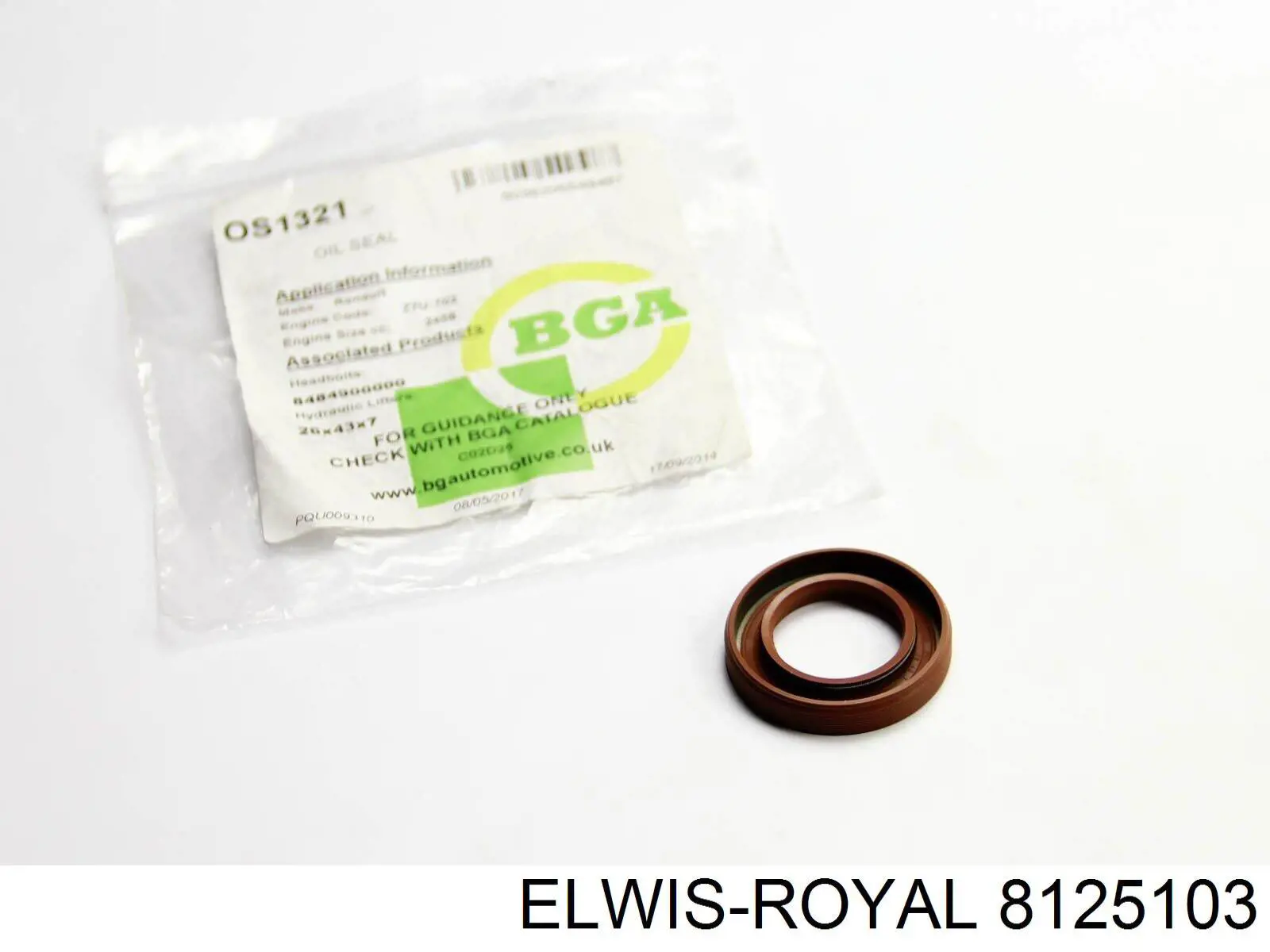 8125103 Elwis Royal anillo retén, cigüeñal frontal