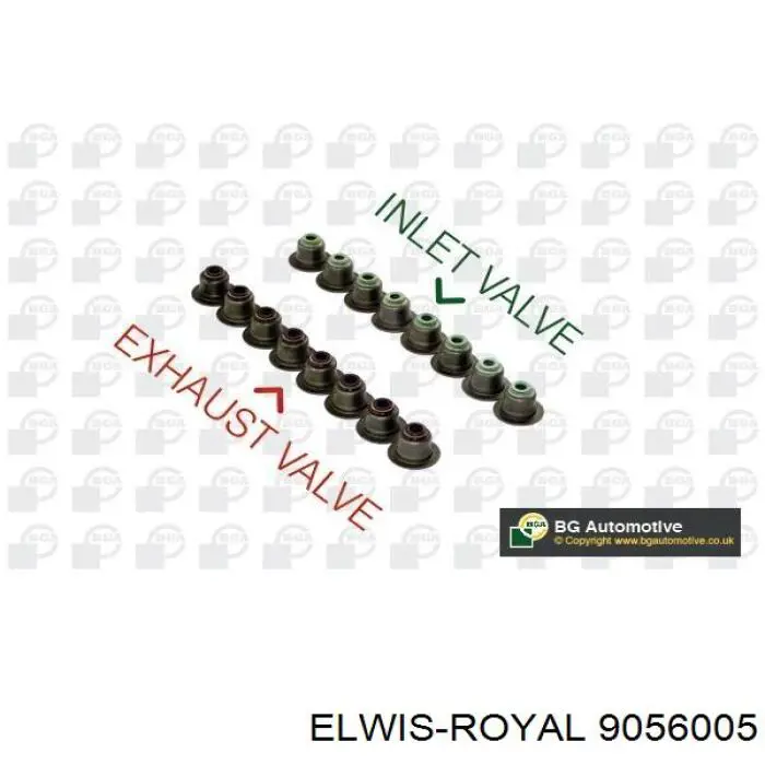 9056005 Elwis Royal sello de aceite de valvula (rascador de aceite Entrada/Salida Kit De Motor)