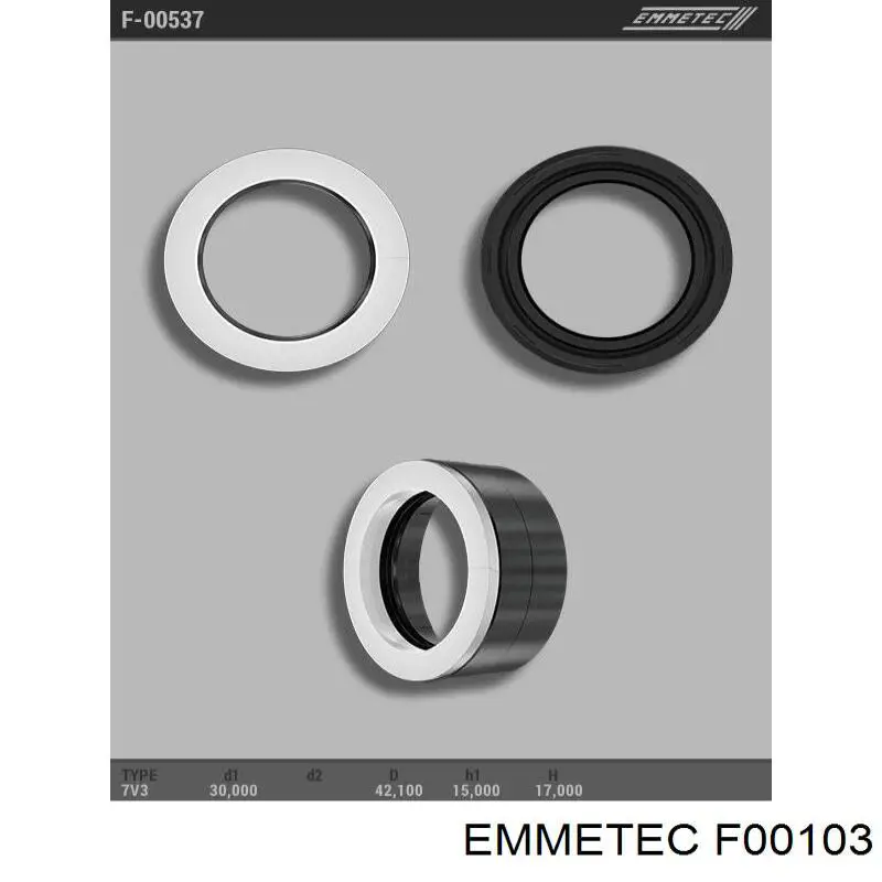 Comprar F00103 Emmetec Retén de la cremallera de dirección