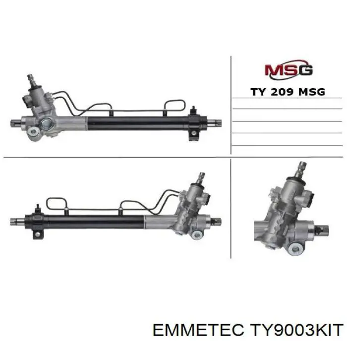 TY9003KIT Emmetec juego de juntas, mecanismo de dirección