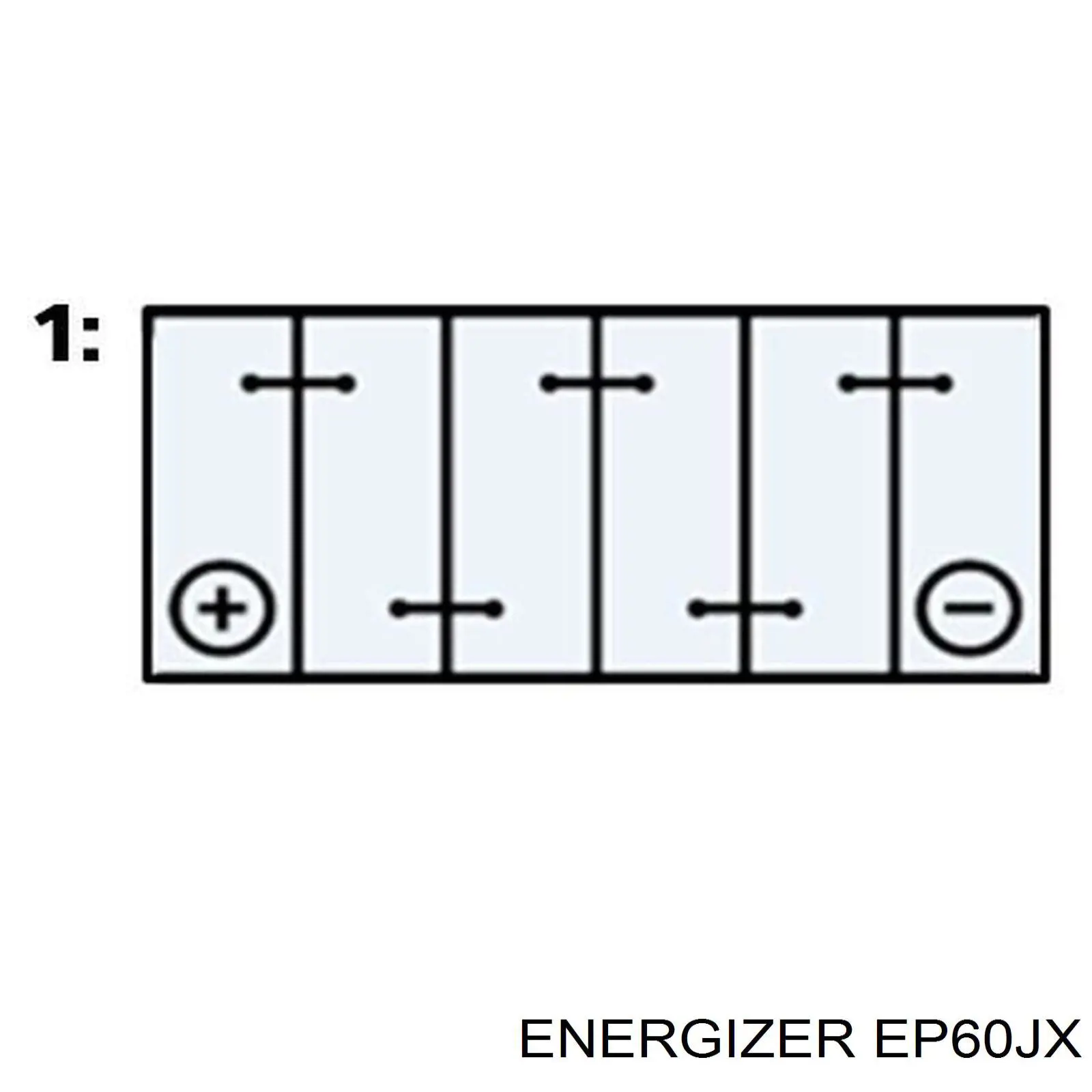 Batería de Arranque Energizer (EP60JX)