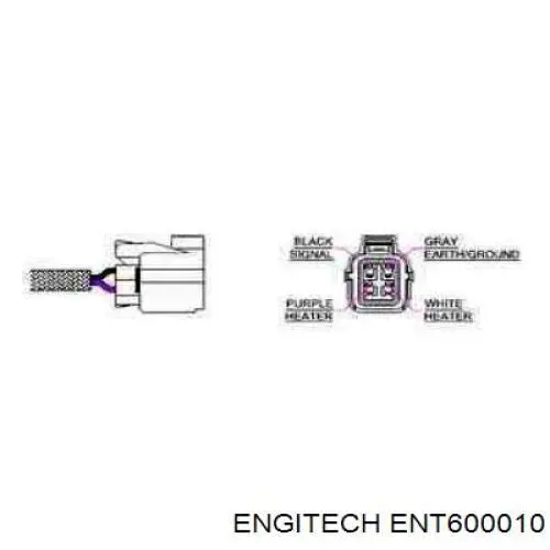 ENT600010 Engitech sonda lambda sensor de oxigeno para catalizador