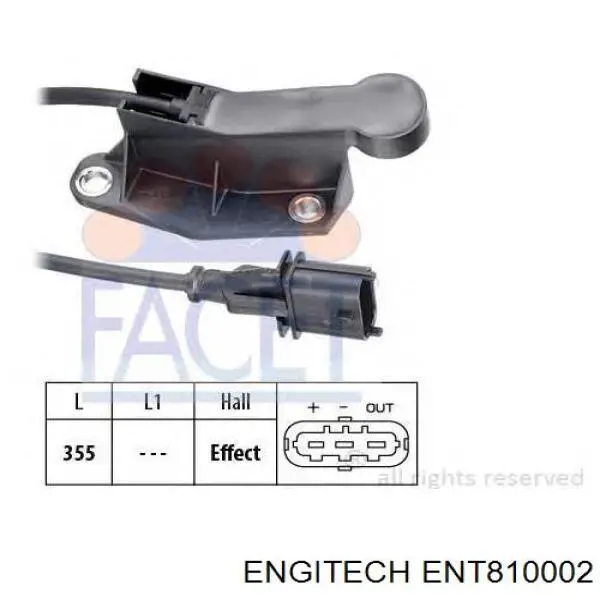ENT810002 Engitech sensor de árbol de levas