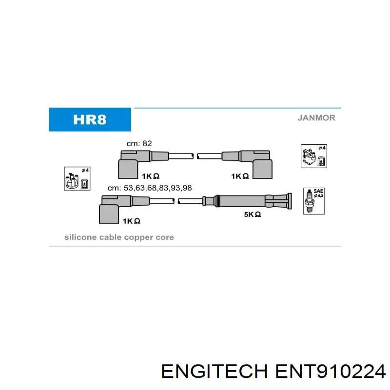 Comprar ENT910224 Engitech Cable de bujía