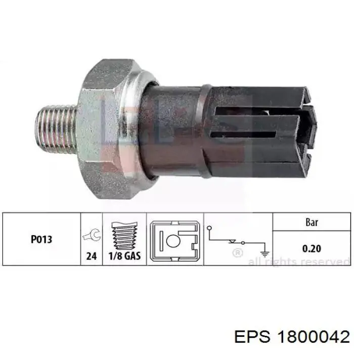 Comprar 1800042 EPS Sensor de presión de aceite
