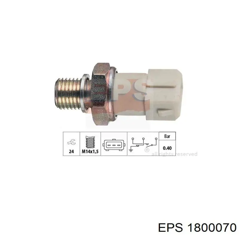 1800070 EPS sensor de presión de aceite