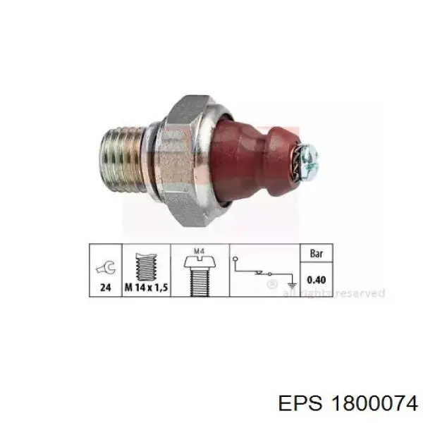 1800074 EPS sensor de presión de aceite