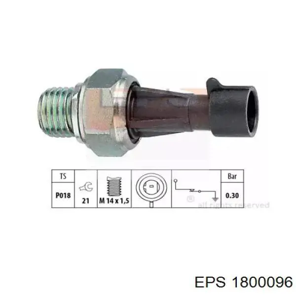 Indicador, presión del aceite Fiat 500 312