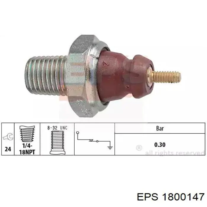 1800147 EPS sensor de presión de aceite