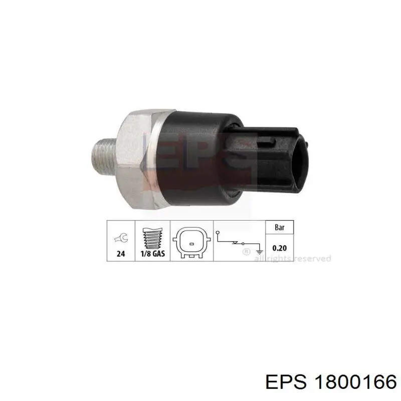 1800166 EPS sensor de presión de aceite