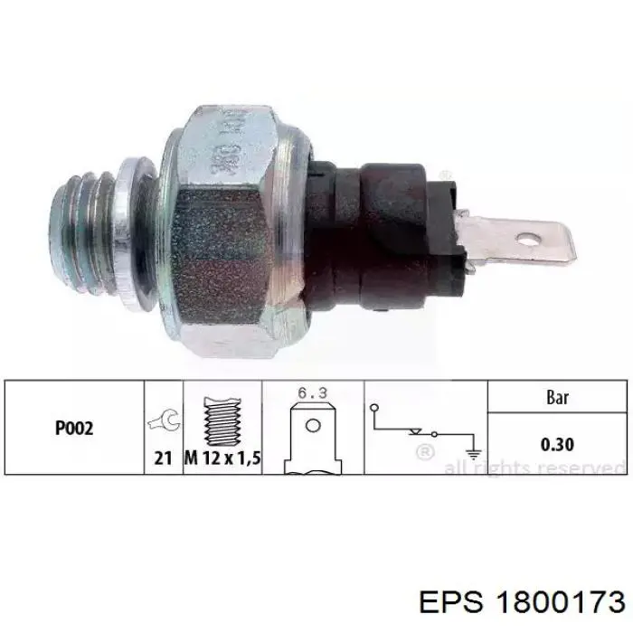 94580327 KAP sensor de presión de aceite