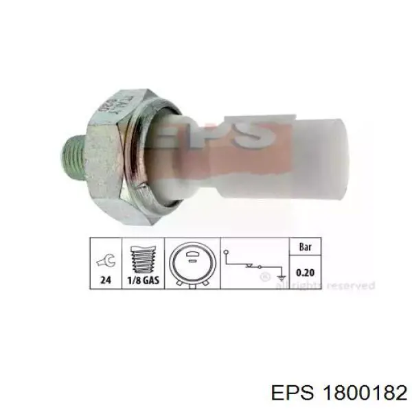 1800182 EPS sensor de presión de aceite