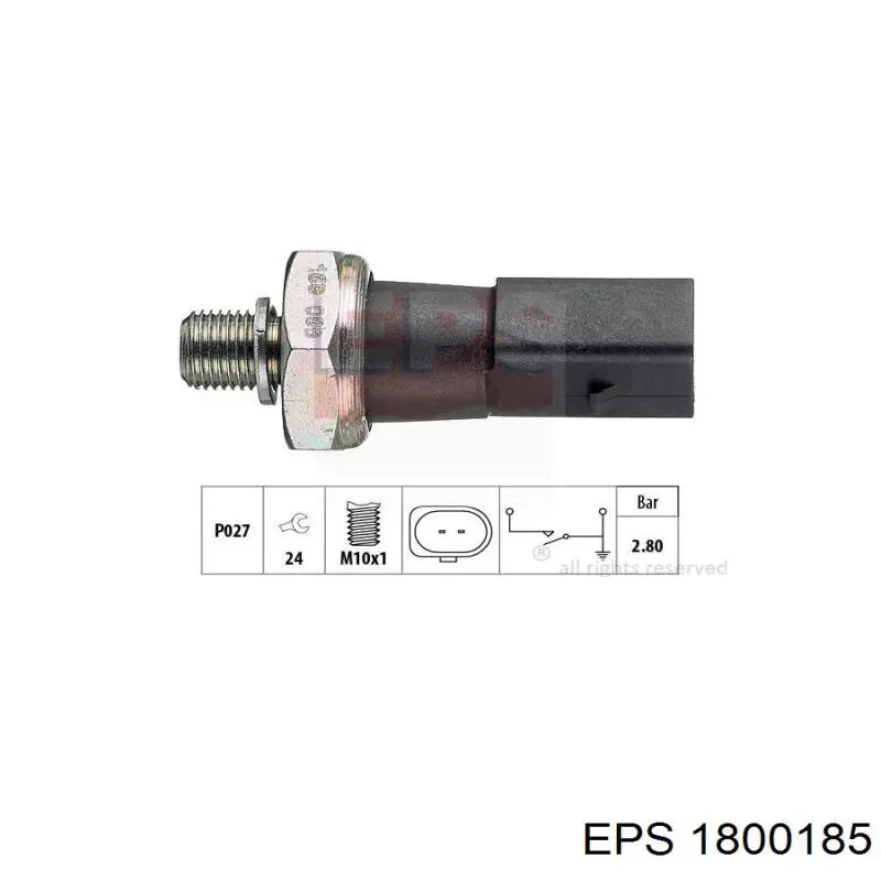1800185 EPS sensor de presión de aceite