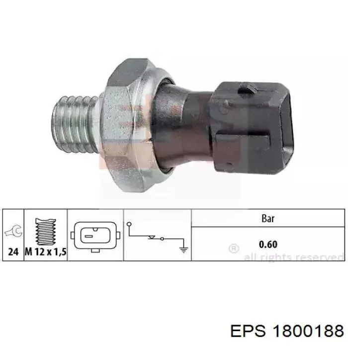 PE0118501A Mazda sensor de presión de aceite