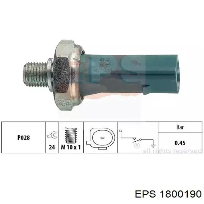 Comprar 059919081D VAG Sensor de presión de aceite