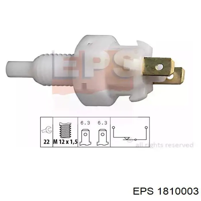 1.810.003 EPS interruptor luz de freno