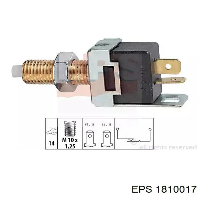 Comprar 1810017 EPS Interruptor de luz de freno