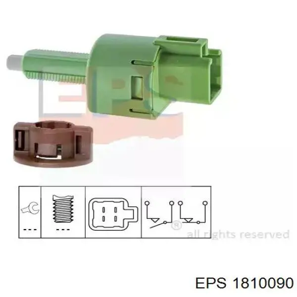 Comprar 1810090 EPS Interruptor de luz de freno