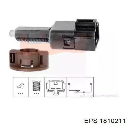 1.810.211 EPS interruptor luz de freno