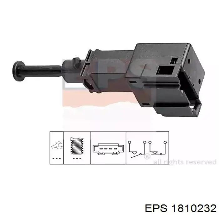 Comprar 1810232 EPS Interruptor de luz de freno