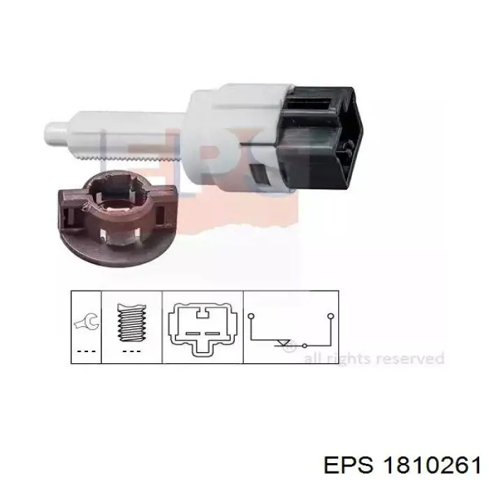Interruptor de luz de freno 106545 Febi