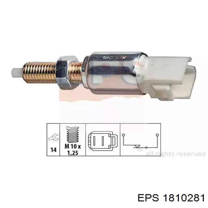 1810281 EPS interruptor luz de freno