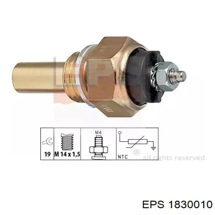 Sensor de temperatura del motor Beru ST040