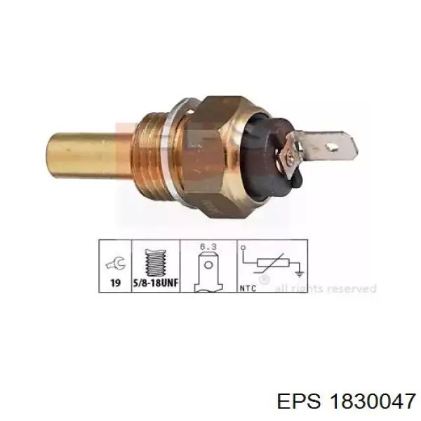 Comprar 1830047 EPS Sensor de temperatura de agua