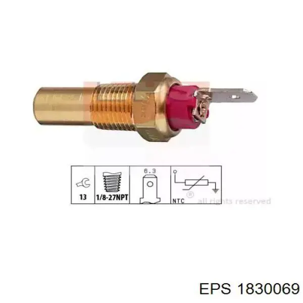 Comprar 1830069 EPS Sensor de temperatura de agua