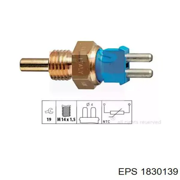 Comprar 1830139 EPS Sensor de temperatura de agua
