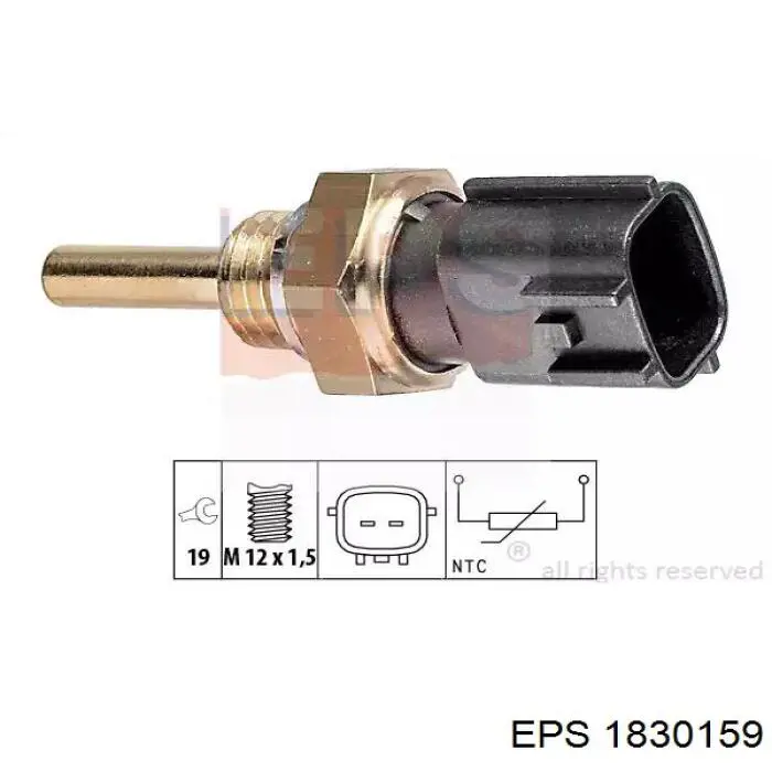 250809F900 Nissan/Infiniti Sensor temperatura refrigerante