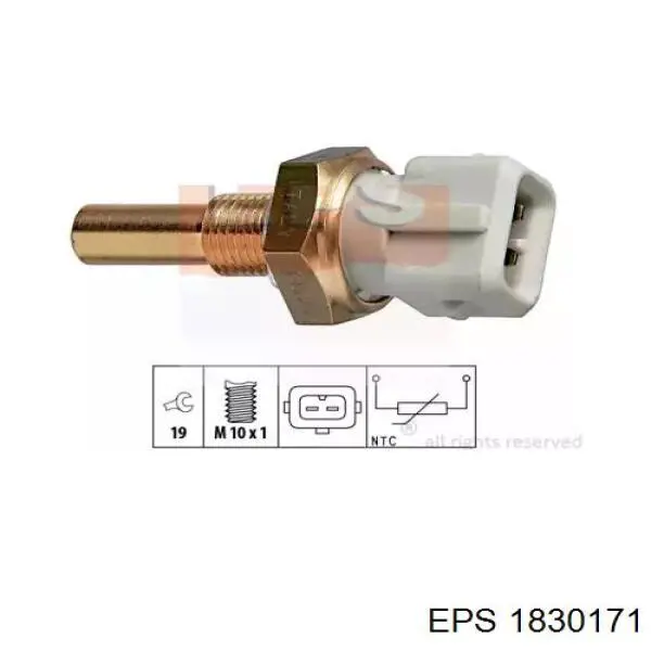 1.830.171 EPS sensor de temperatura del refrigerante