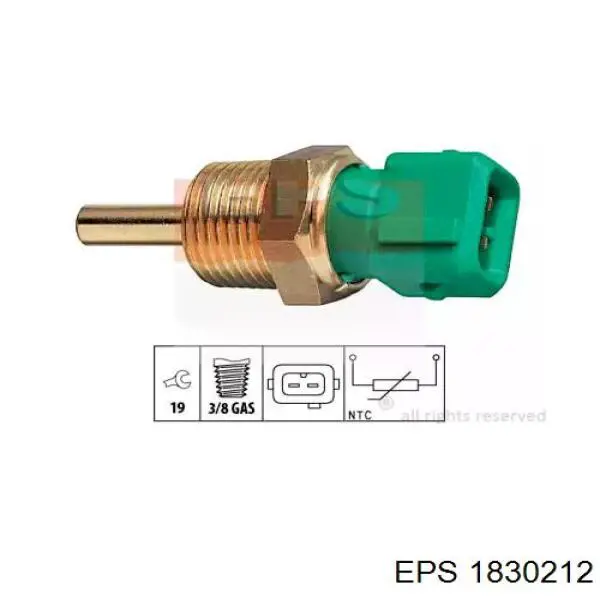 8942287702000 Daihatsu sensor de temperatura del refrigerante