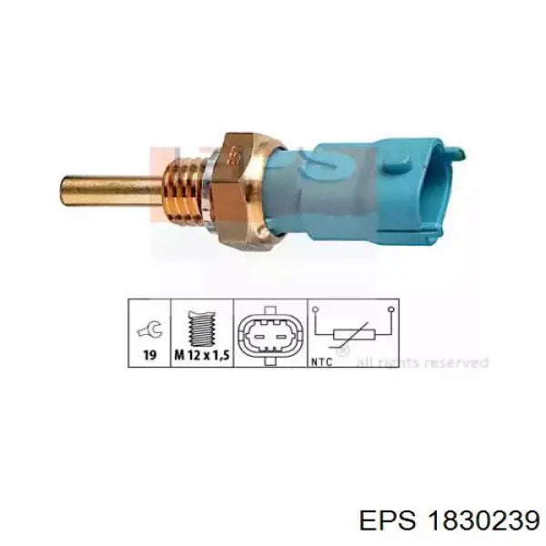 Sensor de temperatura del refrigerante EPS 1830239 precio, desde 8,24 EUR
