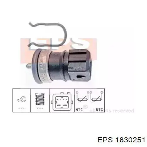 Sensor de temperatura del refrigerante EPS 1830251 precio, desde 5,70 EUR