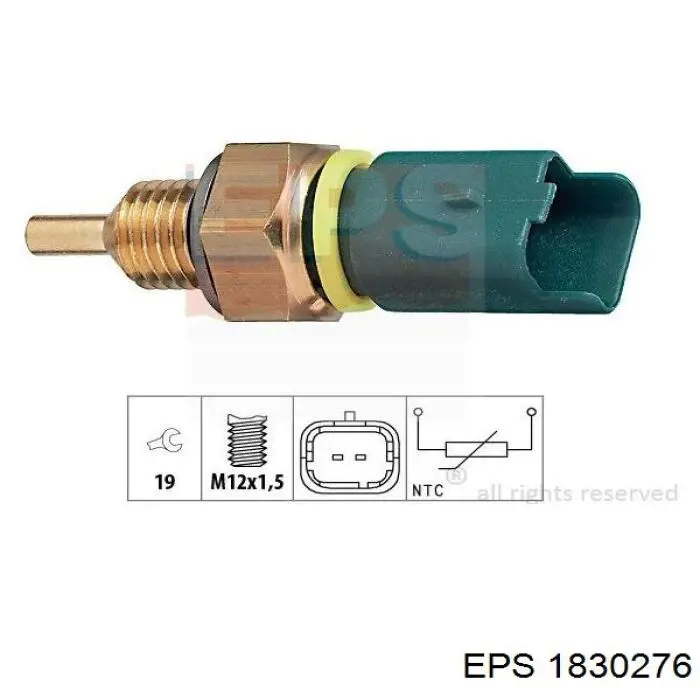 Sensor de temperatura del refrigerante EPS 1830276 precio, desde 4,47 EUR