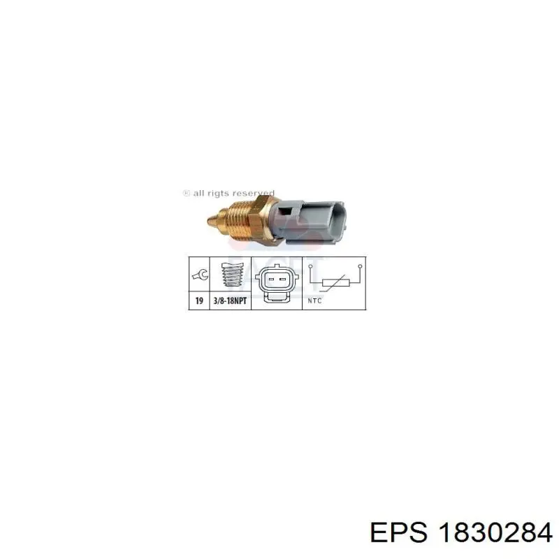 1830284 EPS sensor de temperatura del refrigerante