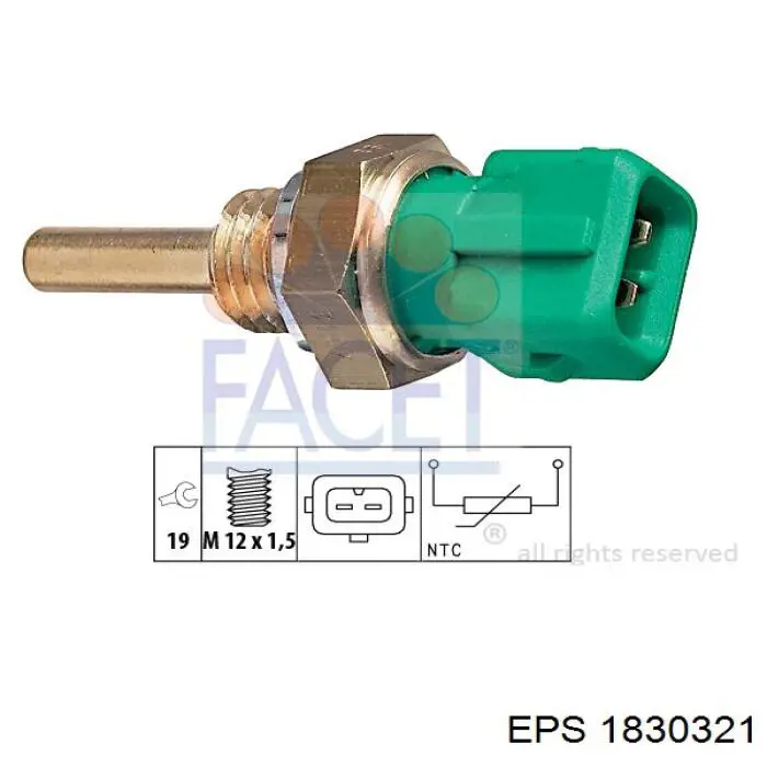 295172 EFI sensor de temperatura del refrigerante