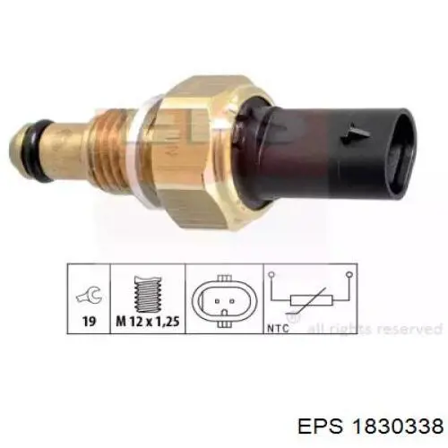 Sensor de temperatura de combustible EPS 1830338 precio, desde 17,92 EUR
