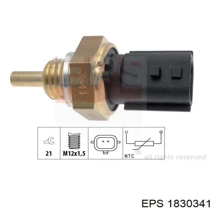 1830341 EPS sensor de temperatura del refrigerante