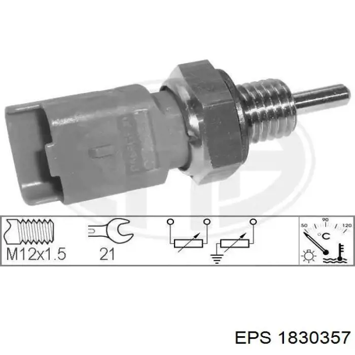 Sensor de temperatura del motor Peugeot/Citroen 55206393