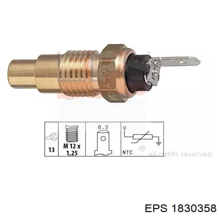 1.830.358 EPS sensor de temperatura del refrigerante